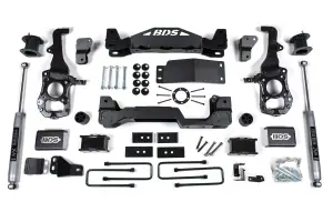 BDS1900H | BDS Suspension 6 Inch Lift Kit For Ford F-150 4WD | Rear 4 Inch Block Kit, Rear NX2 Nitro Shocks