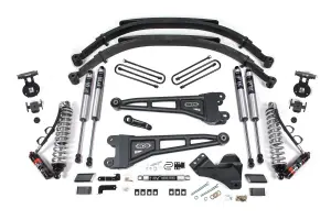 BDS2208FPE | BDS Suspension 5 Inch Lift Kit With Radius Arm & Fox 2.5 Performance Elite Coil-over Conversion For Ford F-250 / F-350 Super Duty 4WD | Diesel | Rear Lift Leaf Springs, Fox 2.0 Performance Series Shocks