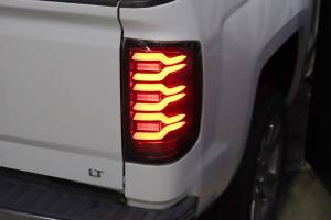 AlphaREX - 620030 | AlphaRex LUXX-Series LED Tail Lights For Chevrolet Silverado 1500 / Silverado 2500 HD & 3500 HD / GMC Sierra 3500 HD Dually | Black - Image 14