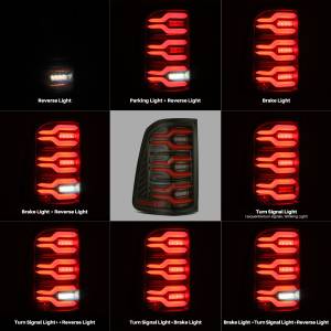 AlphaREX - 640050 | AlphaRex LUXX-Series LED Tail Lights For Ram 1500 (2019-2024) | Black Red - Image 11