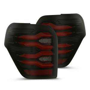 690050 | AlphaRex LUXX-Series LED Tail Lights For Toyota 4Runner (2010-2024) | Black-Red