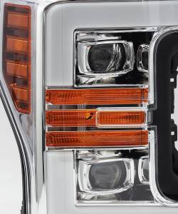 AlphaREX - 880107 | AlphaRex PRO-Series Halogen Projector Headlights For Ford F-250 / F-350 / F-450 / F-550 Super Duty (2017-2019) | Chrome - Image 4