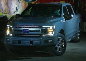 AlphaREX - 880186 | AlphaRex PRO-Series Halogen Projector Headlights For Ford F-150 (2018-2020) | Black - Image 7