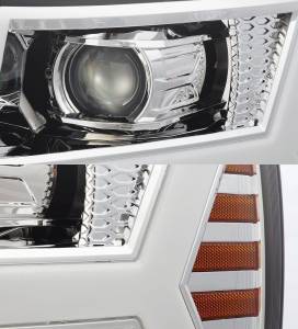 AlphaREX - 880204 | AlphaRex PRO-Series Halogen Projector Headlights For Chevrolet Silverado 1500 / 2500 HD / 3500 HD (2007-2013) | Chrome - Image 6