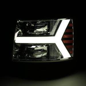 AlphaREX - 880204 | AlphaRex PRO-Series Halogen Projector Headlights For Chevrolet Silverado 1500 / 2500 HD / 3500 HD (2007-2013) | Chrome - Image 4