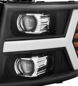 AlphaREX - 880205 | AlphaRex PRO-Series Halogen Projector Headlights For Chevrolet Silverado 1500 / 2500 HD / 3500 HD (2007-2013) | Black - Image 6