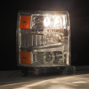 AlphaREX - 880246 | AlphaRex PRO-Series Halogen Projector Headlights Chevrolet Silverado (2014-2015) | Chrome - Image 4