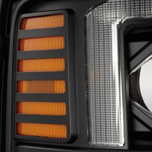 AlphaREX - 880308 | AlphaRex PRO-Series Halogen Projector Headlights For Ford F-250, F-350, F-450, F-550 Super Duty / Excursion (2008-2010) | Black - Image 6