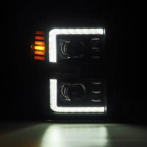AlphaREX - 880312 | AlphaRex LUXX-Series LED Projector Headlights Ford F-250, F-350, F-450, F-550 Super Duty / Excursion (2008-2010) | Black - Image 8