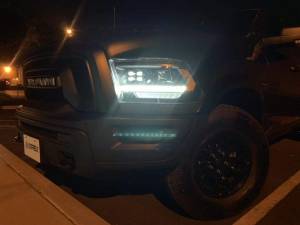 AlphaREX - 880523 | AlphaRex PRO-Series (5th Gen 2500 Style) Projector Headlights Ram 1500 / 2500 / 3500 (2009-2018) | Black - Image 9