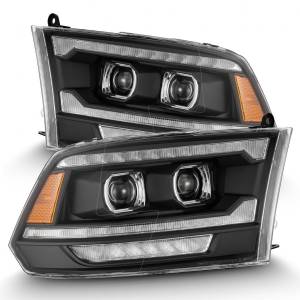 AlphaREX - 880558 | AlphaRex (MK II 5th Gen 2500 Style) LUXX-Series LED Projector Headlights Ram 1500 / 2500 / 3500 (2009-2018) | Black - Image 1