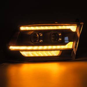 AlphaREX - 880561 | AlphaRex (MK II 5th Gen 2500 Style) PRO-Series Halogen Projector Headlights For Ram Truck 1500 / 2500 / 3500 (2009-2018) | Black - Image 3