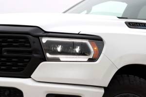AlphaREX - 880576 | AlphaRex (MK II 2500 Style) LUXX-Series LED Projector Headlights Ram 1500 (2019-2024) | Black - Image 5