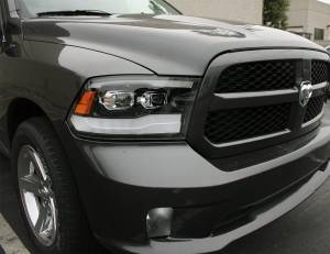 AlphaREX - 880597 | AlphaRex MK II PRO-Series Halogen Projector Headlights For Ram 1500 / 2500 / 3500 Truck (2009-2018) | Black - Image 2