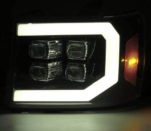 AlphaREX - 880607 | AlphaRex NOVA-Series LED Projector Headlights For GMC Sierra 1500 / 2500 HD / 3500 HD (2007-2013) | Chrome - Image 4