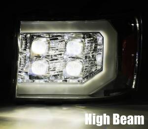 AlphaREX - 880607 | AlphaRex NOVA-Series LED Projector Headlights For GMC Sierra 1500 / 2500 HD / 3500 HD (2007-2013) | Chrome - Image 3