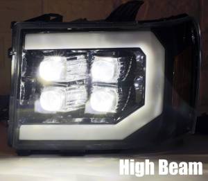 AlphaREX - 880608 | AlphaRex NOVA-Series LED Projector Headlights For GMC Sierra 1500 / 2500 HD / 3500 HD (2007-2014) | Jet Black - Image 5