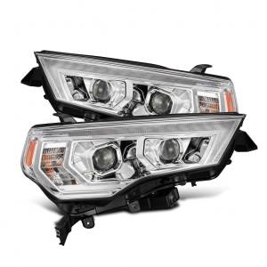 880812 | AlphaRex MK II LUXX-Series LED Projector Headlights For Toyota 4Runner (2014-2024) | DRL (White/Amber) | Chrome