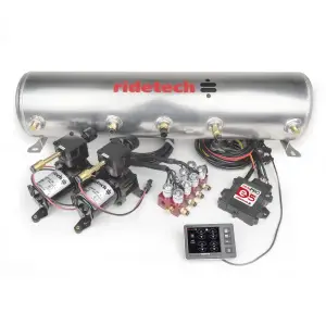 RT30534100 | RideTech RidePro E5 Air Ride Suspension Control System | 5 Gallon Dual Compressor-1/4" Valves