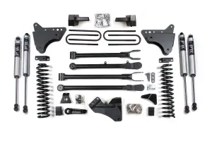 BDS565FS | BDS Suspension 6 Inch Lift Kit With 4 Link For Ford F-250/F-350 Super Duty 4WD (2008-2010) Gas | Rear Block Lift With Factory Overload, Fox 2.0 Performance Series Shocks