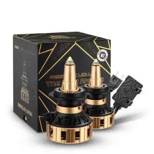 AlphaREX - 110008 | AlphaRex Gold Ammo Panoramic LED Light Bulbs | H7 - Image 2