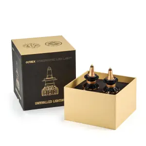AlphaREX - 110008 | AlphaRex Gold Ammo Panoramic LED Light Bulbs | H7 - Image 3
