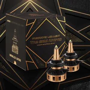 AlphaREX - 110004 | AlphaRex Gold Ammo Panoramic LED Light Bulbs | 9006 - Image 8