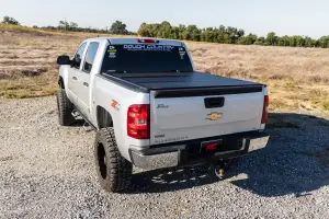 Rough Country - 49113551 | Rough Country Hard Tri-Fold Flip Up Bed Cover (2007-2013 Silverado, Sierra 1500 2WD/4WD | 5'9" Bed) - Image 8