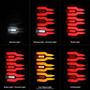 AlphaREX - 630070 | AlphaRex LUXX-Series LED Tail Lights For GMC Sierra 1500 (2007-2013) /2500 HD/3500 HD (2007-2014) | Alpha Black - Image 2