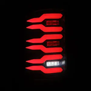 AlphaREX - 630080 | AlphaRex Luxx-Series LED Tail Lights For GMC Sierra 1500 (2007-2013) / 2500 HD/3500 HD None Classic/Dually (2007-2014) | Black Red - Image 4