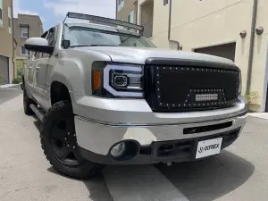 AlphaREX - 880097 | AlphaRex LUXX-Series LED Projector Headlights For GMC Sierra 1500/2500 HD/3500 HD New Body Style (2007-2014) | Jet Black - Image 2