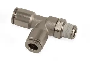 21841 | Air Lift Run Tee - Male 1/8" NPT X 1/4" Tube X 1/4" Tube