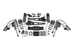 BDS1658FPE | BDS Suspension 4 Inch Lift Kit With Radius Arm & 3 Inch Rear Block For Ram 3500 4WD (2019-2024) | Diesel | Rear Lift Without Factory Overload Leaf, 8 Bolt Indexing Ring, Fox 2.5 Performance Elite Shocks