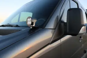Van Compass - 4041 | Van Compass Hoodline Light Pod Mount For Mercedes-Benz Sprinter 2500/3500 2WD/4WD - Image 2