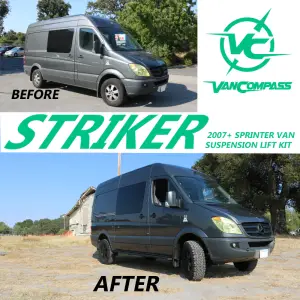 Van Compass - 7007-KIT | Van Compass Striker 2 Inch Lift Kit For Mercedes-Benz Sprinter 2500 2WD | Front Only - Image 3