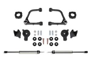 FTSK7089DL | Fabtech 3 Inch UCA Kit With UniballS and Front Shock Spacers and Rear DLSS and Rear Air Bag Spacers (2022-2024 Tundra 4WD)