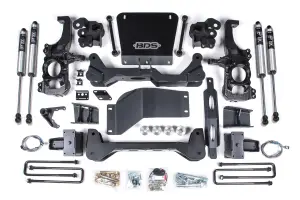 BDS756FS | BDS Suspension 6.5 Inch Lift Kit Chevrolet Silverado / GMC Sierra 2500 HD / 3500 HD 4WD | Rear Lift 5 Inch Block Kit Lift With Overload, Fox 2.0 Performance Series Shocks