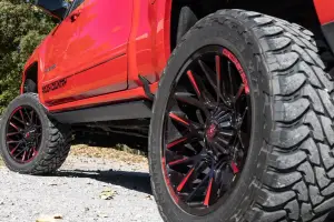 Rough Country - PSR50718 | Rough Country Power Retractable Running Boards With LED Lights (2007-2014 Silverado, Sierra 1500, 2500 HD, 3500 HD 2WD/4WD | Crew Cab) - Image 2