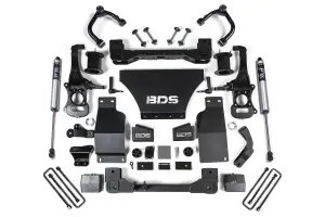 BDS1801FS | BDS Suspension 6 Inch Lift Kit For Chevrolet Silverado / GMC Sierra 1500 4WD Gas | Front Shock Strut Spacer, Rear Fox 2.0 Performance Series Shock