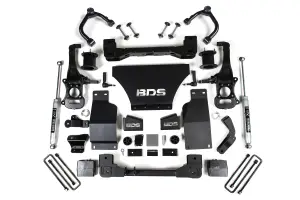 BDS1805H | BDS Suspension 4 Inch Lift Kit For Chevrolet Silverado LT Trail Boss / GMC Sierra AT4 1500 4WD Gas | Rear NX2 Nitro Series Shock
