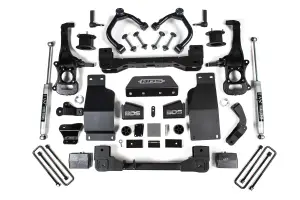 BDS1807H | BDS Suspension 4 Inch Lift Kit For Chevrolet Silverado LT Trail Boss / GMC Sierra AT4 1500 4WD Diesel | Rear NX2 Nitro Series Shock