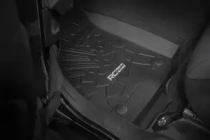 Rough Country - FF-60112 | Rough Country Flex-Fit Floor Mats For Jeep Wrangler Unlimited 4WD | First & Second Row - Image 2