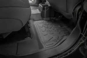 Rough Country - FF-60112 | Rough Country Flex-Fit Floor Mats For Jeep Wrangler Unlimited 4WD | First & Second Row - Image 4