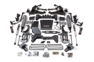 BDS756FPE | BDS Suspension 6.5 Inch Lift Kit With Fox 2.5 Coil Over Conversion For Chevrolet Silverado / GMC Sierra 2500 HD / 3500 HD 4WD | Diesel | Rear Lift Block Kit With Factory Overload, Rear Fox 2.0 Performance Series Shocks