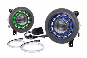 Morimoto - LF479 | Morimoto Super7 RGBW Halo System For Jeep Wrangler JL / Gladiator JT | For Super7 Bi-LED Headlights - Image 4