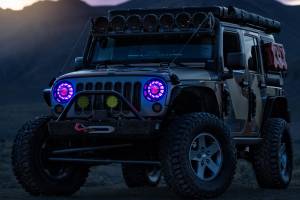 Morimoto - LF479 | Morimoto Super7 RGBW Halo System For Jeep Wrangler JL / Gladiator JT | For Super7 Bi-LED Headlights - Image 7