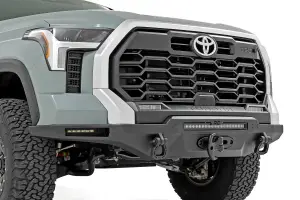 Rough Country - 72005 | Rough Country Hybrid Front Bumper For Toyota Tundra 2WD/4WD | Without LED Lights, Winch Mount ONLY - Image 3