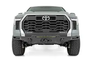 Rough Country - 72005 | Rough Country Hybrid Front Bumper For Toyota Tundra 2WD/4WD | Without LED Lights, Winch Mount ONLY - Image 4