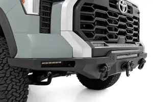 Rough Country - 72005 | Rough Country Hybrid Front Bumper For Toyota Tundra 2WD/4WD | Without LED Lights, Winch Mount ONLY - Image 6