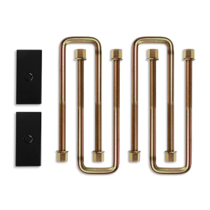 110-91031 | Cognito 1.0 Inch Block 16 Inch U Bolt Kit Steel/Straight (Silverado, Sierra 2500 HD, 3500 HD 2WD/4WD)